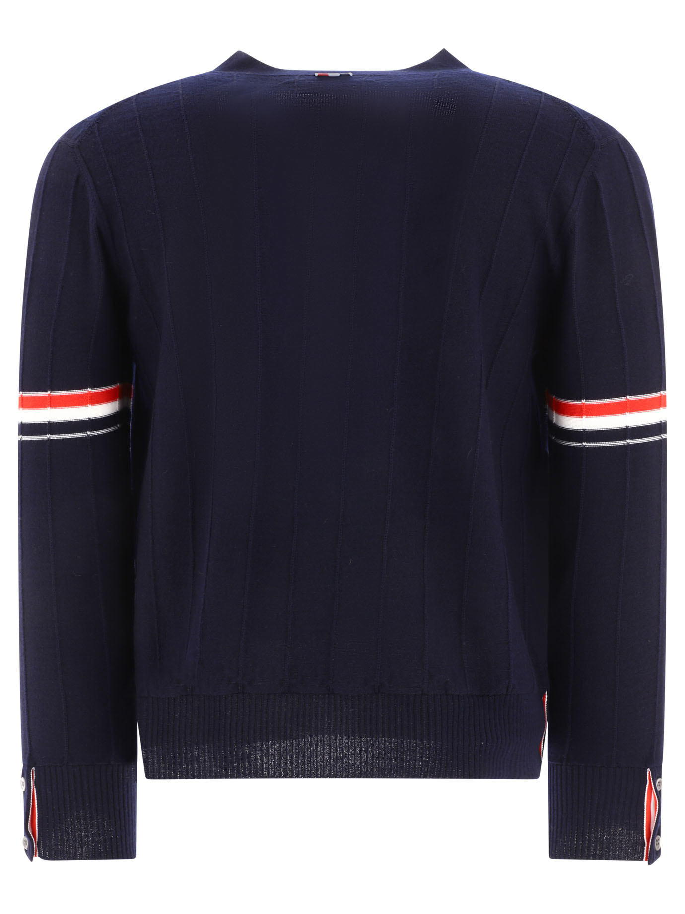 THOM BROWNE RWB wool cardigan